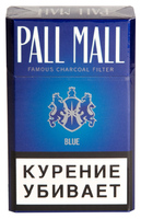 Сигареты PALL MALL Blue Смола 6 мг/сиг, Никотин 0,5 мг/сиг, СО 5 мг/сиг.