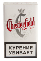 Сигареты CHESTERFIELD Red Смола 10 мг/сиг, Никотин 0,7 мг/сиг, СО 10 мг/сиг.