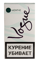 Сигареты VOGUE Menthol Смола 7 мг/сиг, Никотин 0,7 мг/сиг, СО 4 мг/сиг.