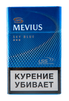 Сигареты MEVIUS Sky Blue Смола 7 мг/сиг, Никотин 0,6 мг/сиг, СО 9 мг/сиг.