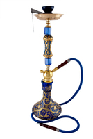 Кальян SUPER HOOKAH 70 см синий расписной