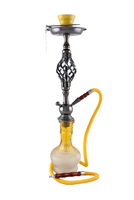 Кальян HOOKAH 56 см чёрная металл. витая шахта