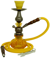 Кальян HOOKAH 29 см 009 подчернёная металл. шахта с гранёным стеклом