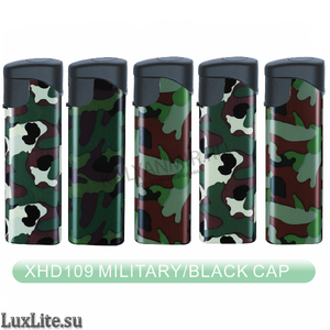 Купить Зажигалка LUXLITE XHD 109 WP MILITARY BLACK CAP камуфляж