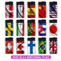 Зажигалка LUXLITE XHD 8111 TWP-NATIONAL FLAG национал. флаг