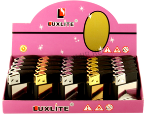 Купить Зажигалка LUXLITE XHD 8888 GOLD/SILVER MIRROR