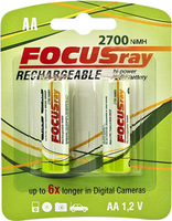 Аккумулятор FOCUSray AA 2700 mAH на блистере 2 шт