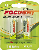 Аккумулятор FOCUSray AA 2100 mAH на блистере 2 шт