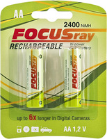 Аккумулятор FOCUSray AA 2400 mAH на блистере 2 шт