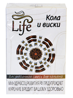 Безникотиновая смесь для кальяна Life 50г кола и виски