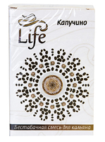 Безникотиновая смесь для кальяна Life 50г капучино