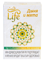 Безникотиновая смесь для кальяна Life 50г дыня и мята