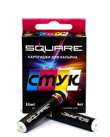 Картриджи SQUARE Ананас, Апельсин, Грейпфрут, Лайм (CMYK) 4 шт 0% никотина