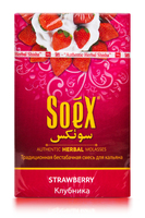 Бестабачная смесь для кальяна SOEX 50 г клубника (STRAWBERRY)