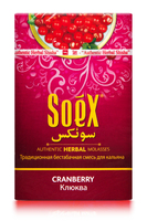 Бестабачная смесь для кальяна SOEX 50 г клюква (CRANBERRY)