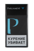 Сигареты PARLIAMENT P Black Смола 7 мг/сиг, Никотин 0,6 мг/сиг, СО 8 мг/сиг.