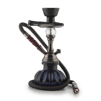 Кальян HOOKAH 26 см чёрная стеклян. колба