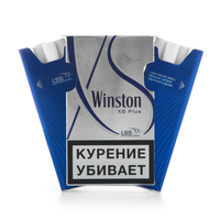 Сигареты WINSTON XS Plus Blue Смола 6 мг/сиг, Никотин 0,5 мг/сиг, СО 7 мг/сиг.