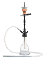 Кальян AMY DELUXE 043 Luxus Shisha 73 см Black-Transparent Click (Полный комплект)