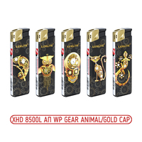 Зажигалка пьезо LUXLITE XHD 8500L АП WP GEAR ANIMAL/GOLD CAP