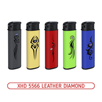 Зажигалки пьезо XHD 5566 LEATHER DIAMOND